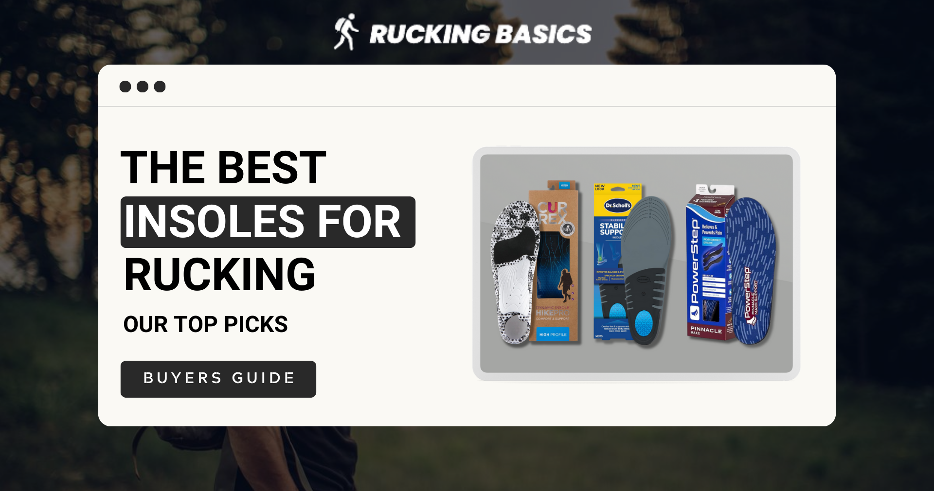 Best Insoles For Rucking