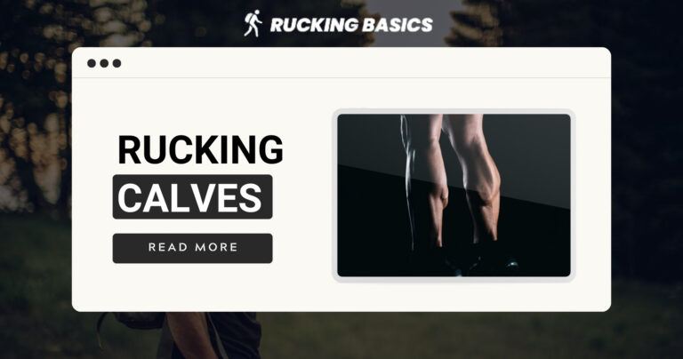 The image showcases a representation of rucking calves.